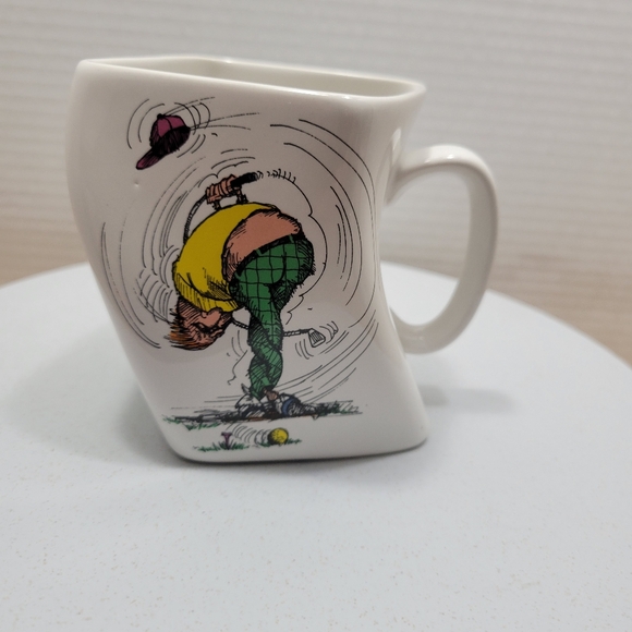 Vintage Funny Golf Mug “The Results of Over-Swing” - Picture 5 of 10